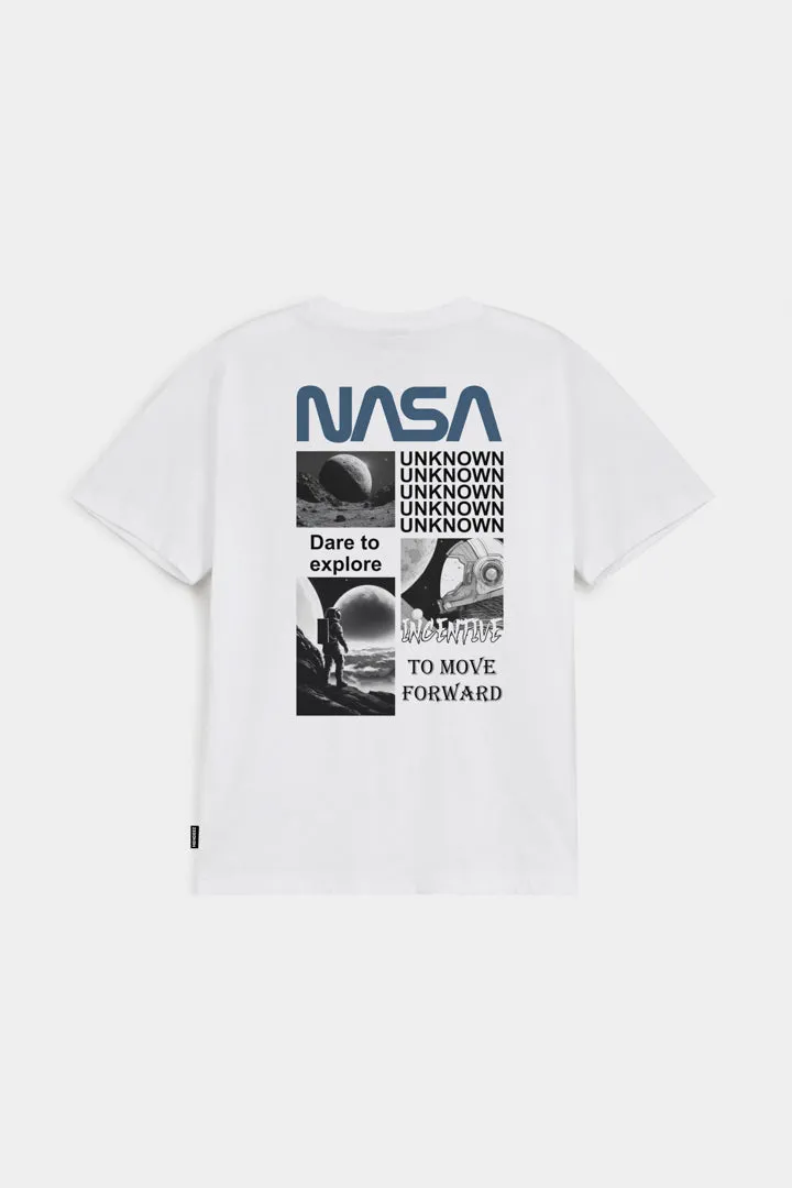 Printed Graphic Tee - White