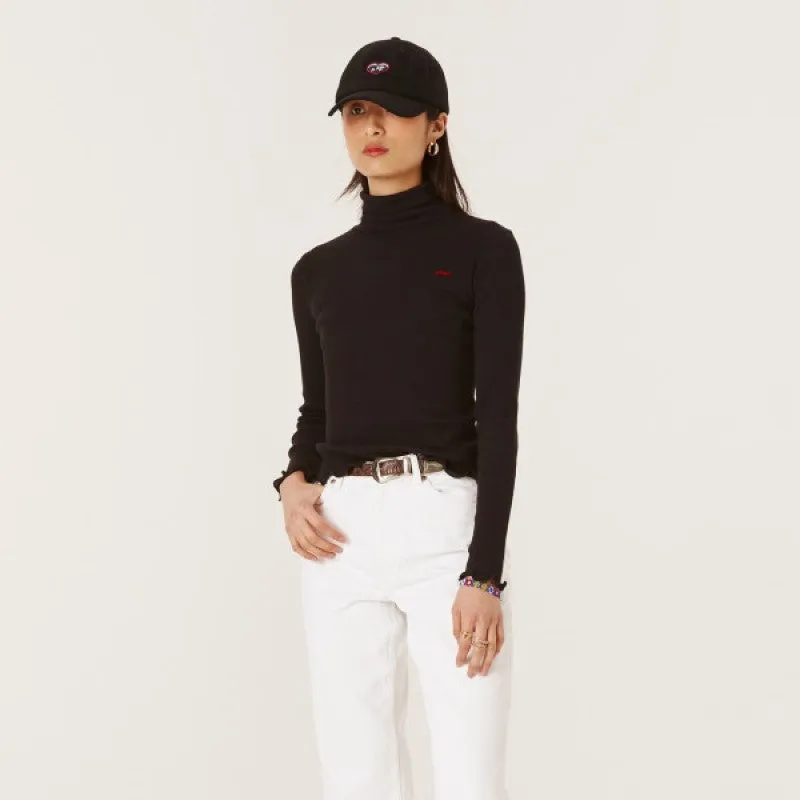 "Amour" Lachaise Turtleneck (Black)