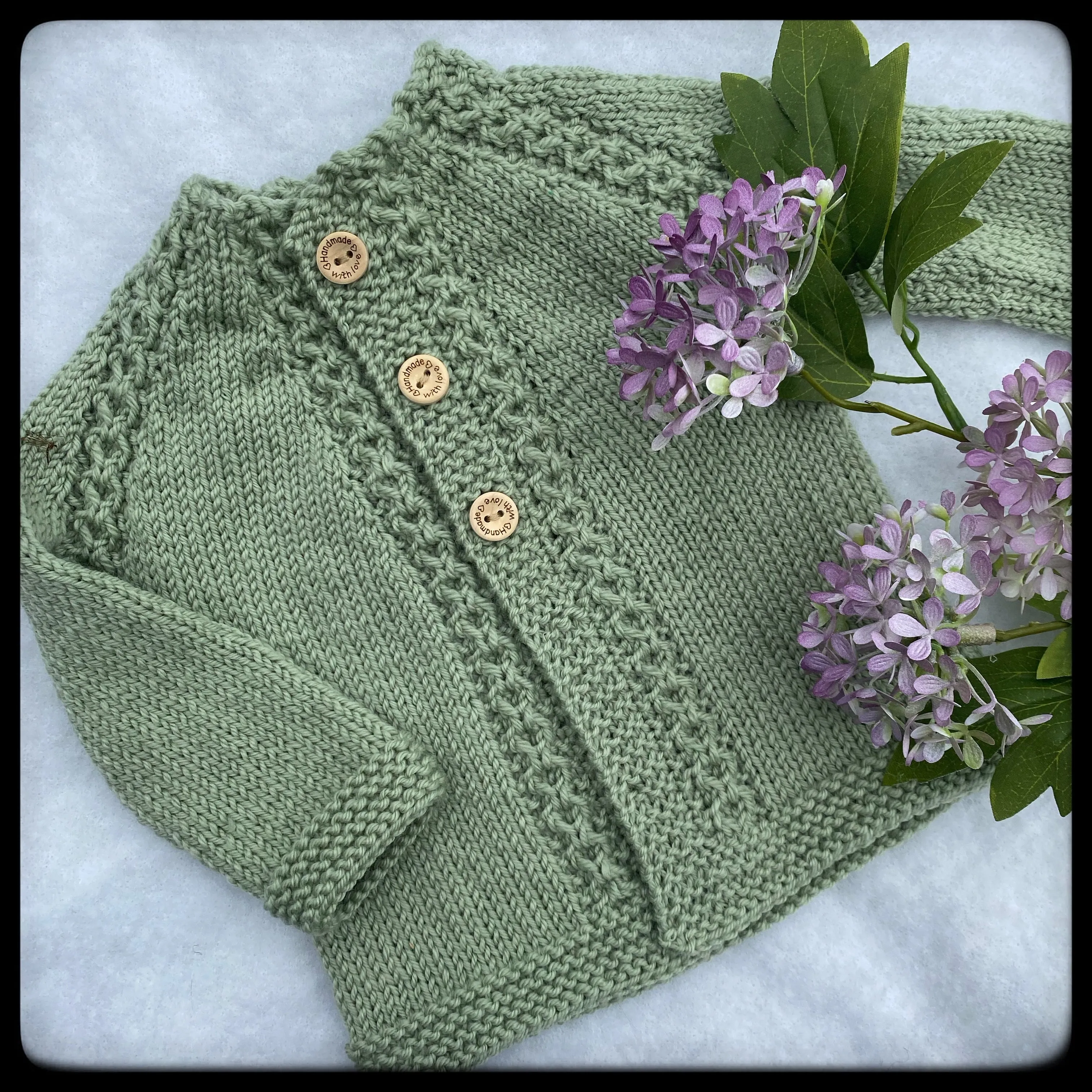 "Falcon" merino baby cardigan