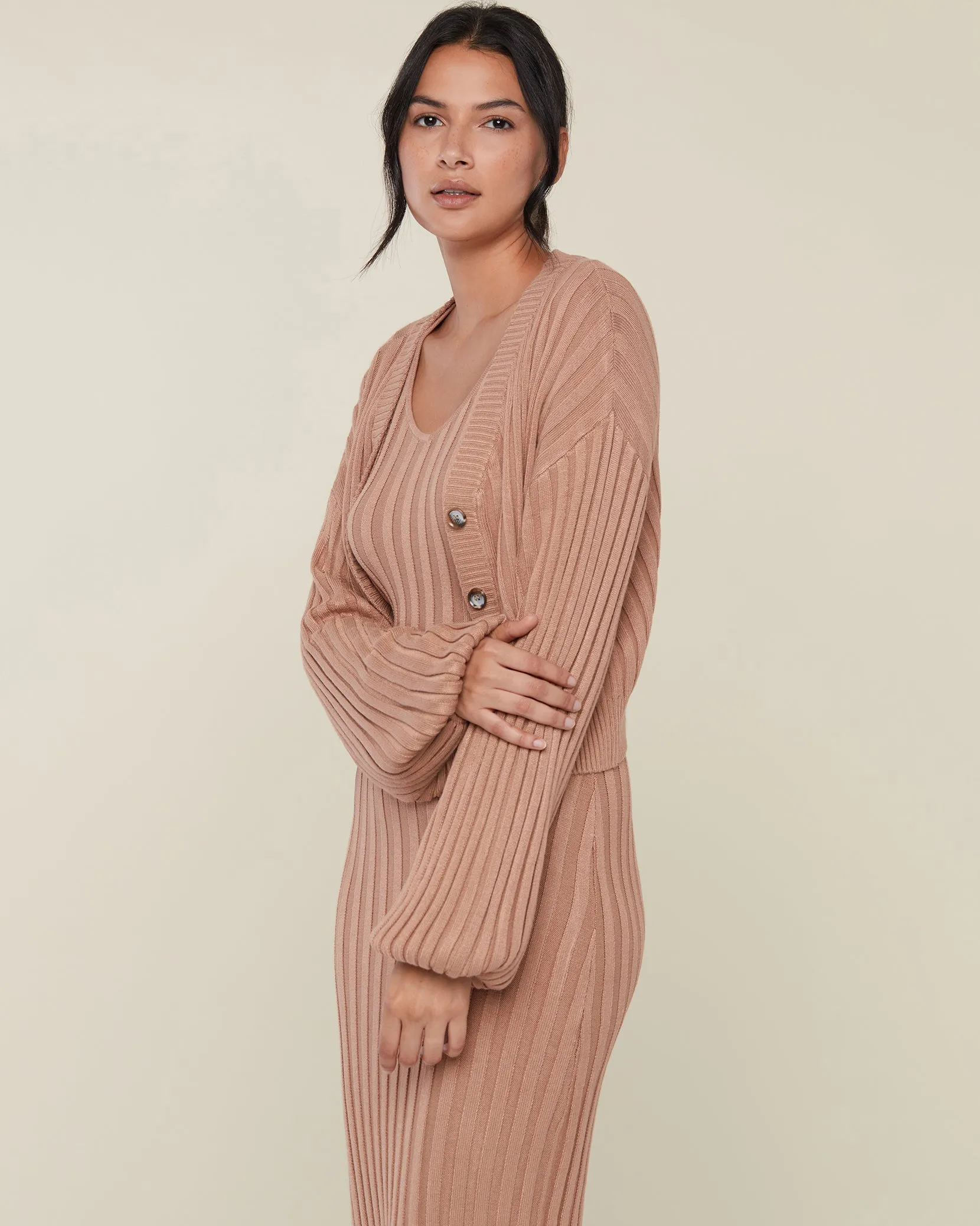 Ribbed Cardigan