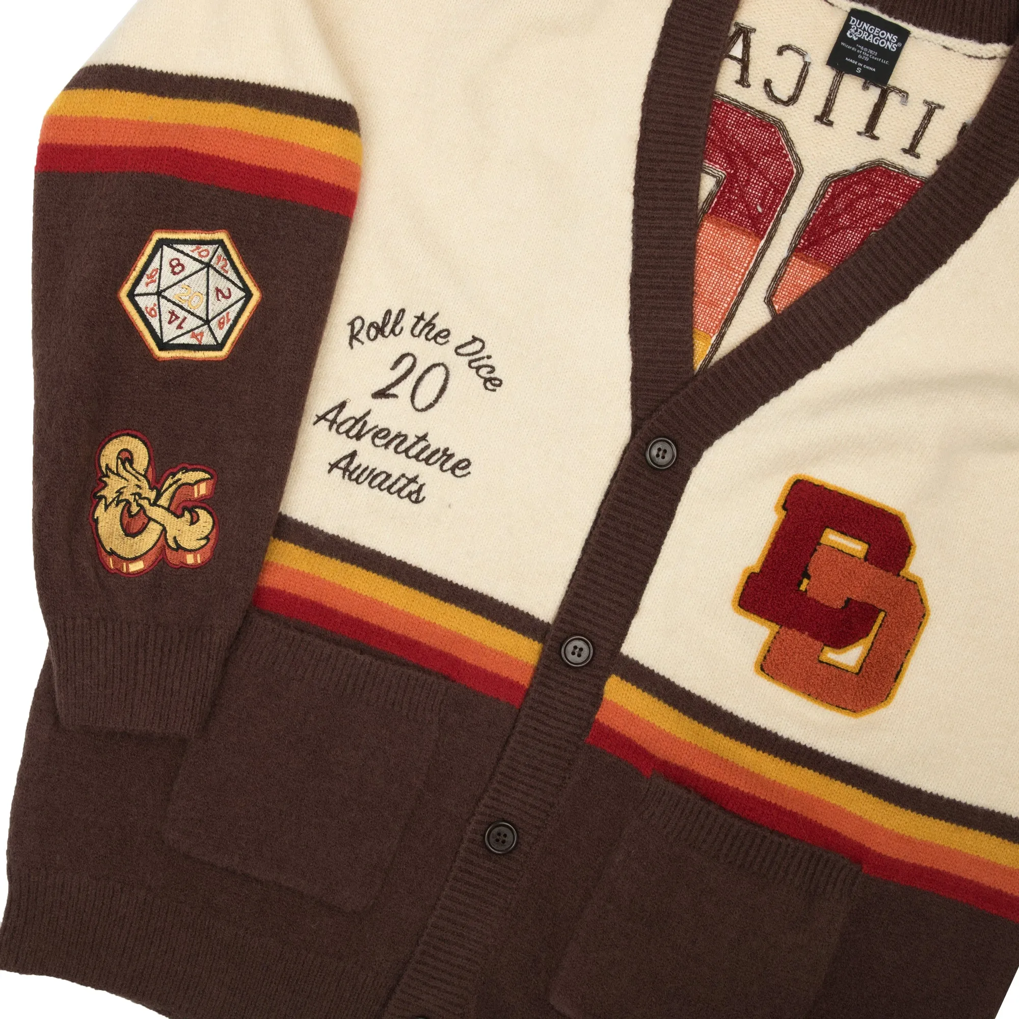 Roll The Dice Retro Varsity Cardigan