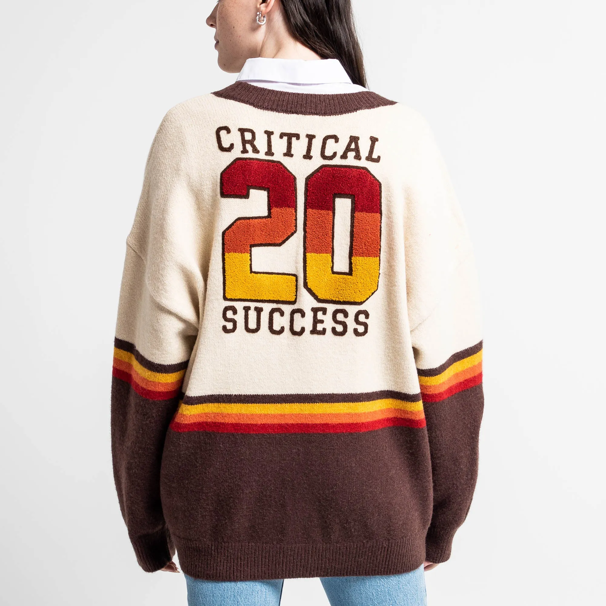 Roll The Dice Retro Varsity Cardigan