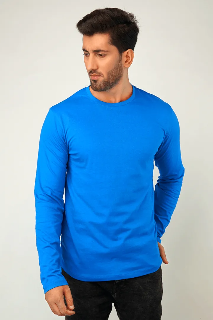 Royal Blue Full Sleeve T-Shirt