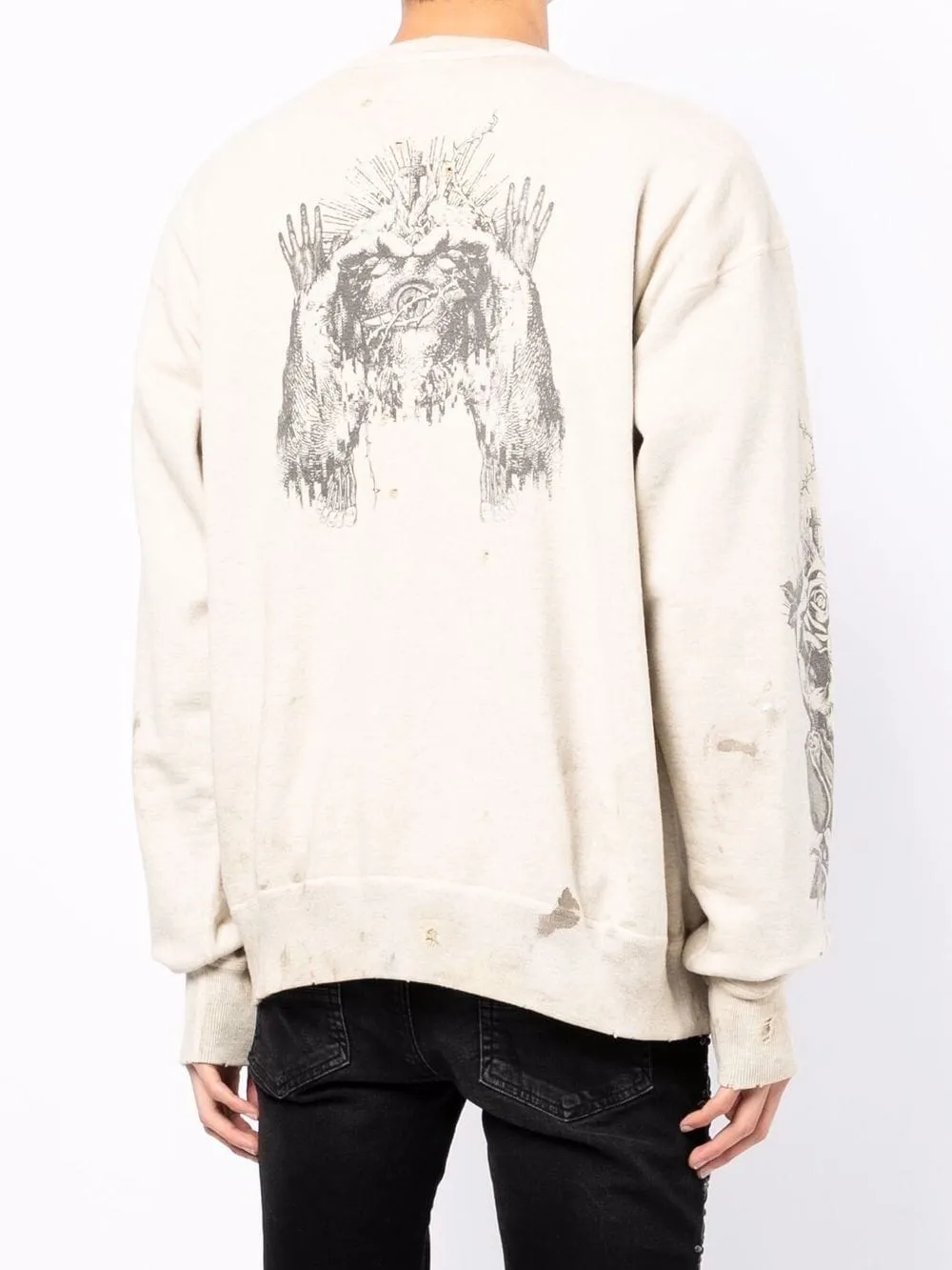 SAINT MXXXXXX JESUS Logo crew-neck Sweatshirt