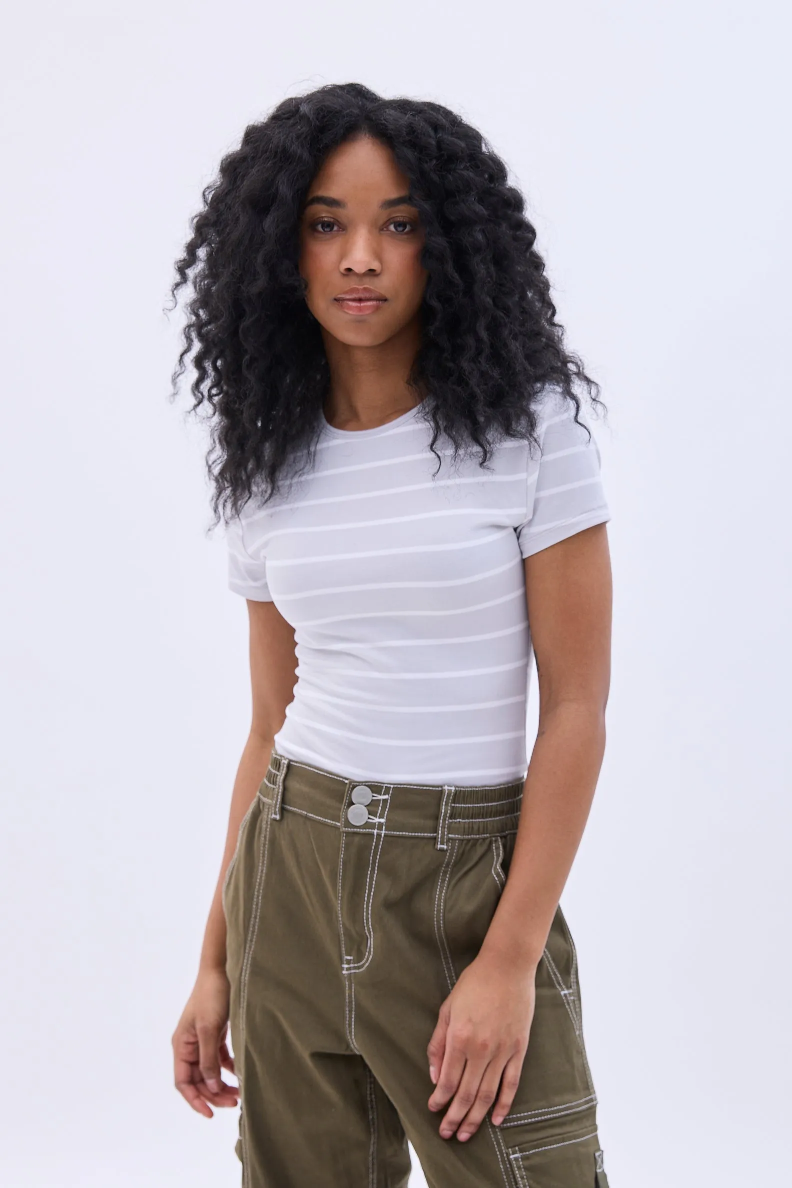 Short Sleeve Crew Neck Bodysuit