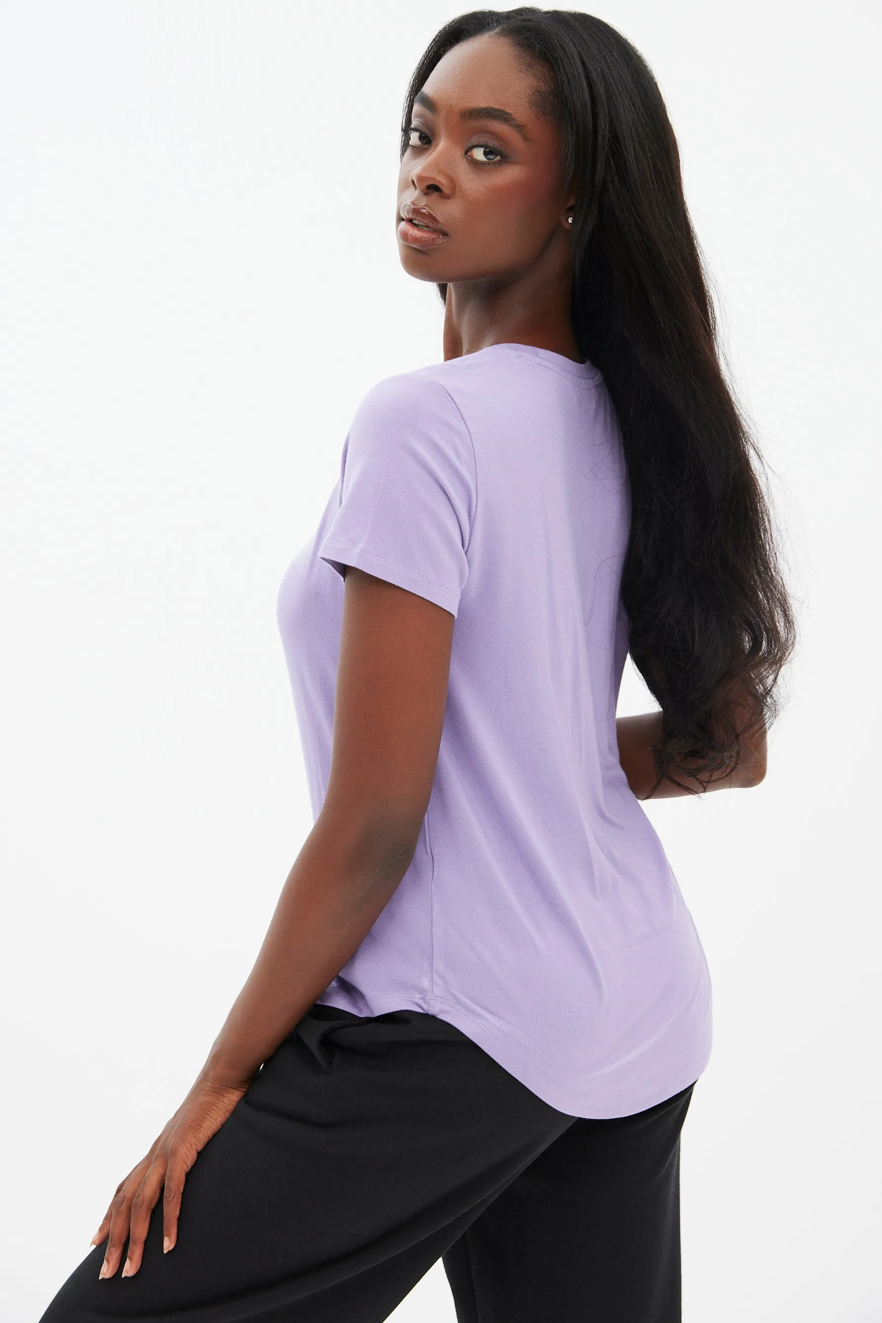 Short Sleeve Crew Neck Relaxed Tee