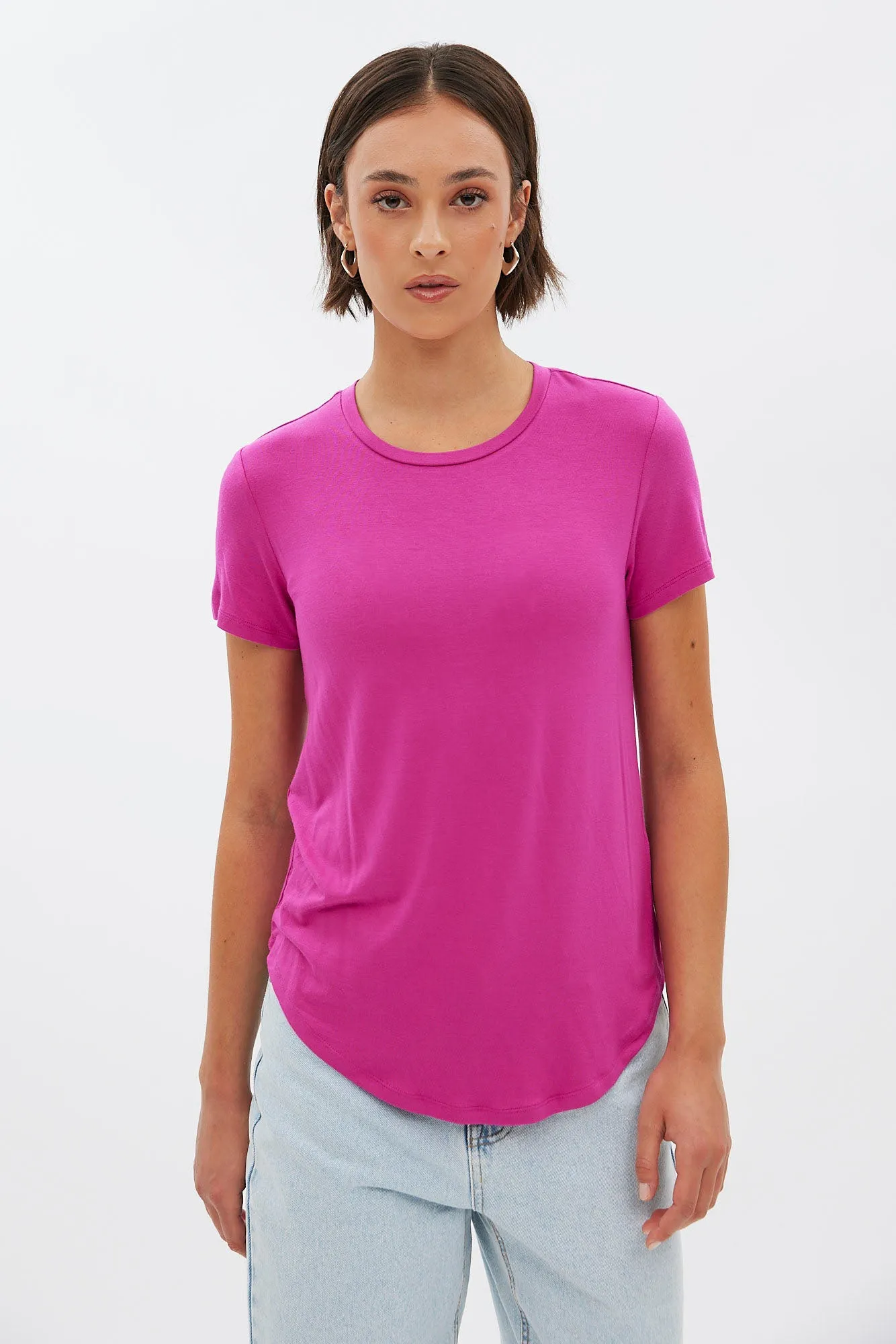 Short Sleeve Crew Neck Relaxed Tee