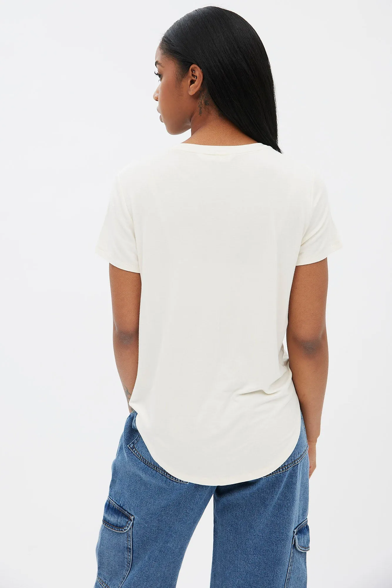 Short Sleeve Crew Neck Relaxed Tee