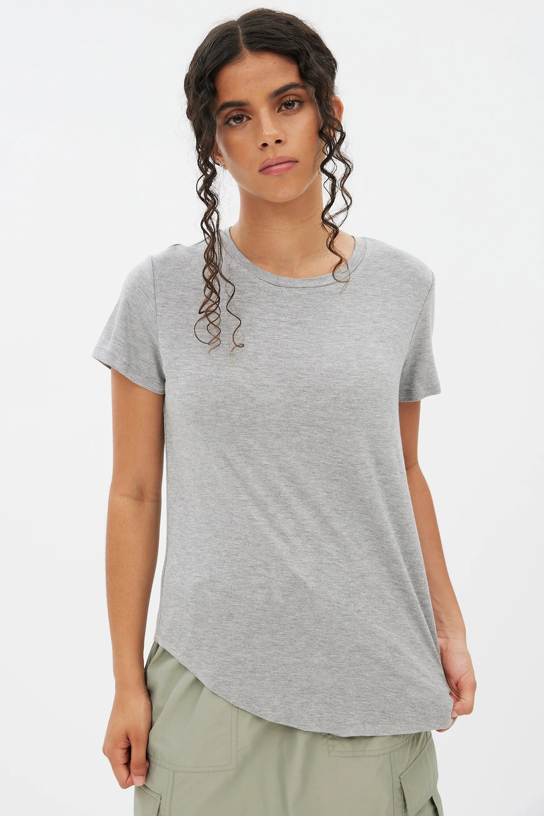 Short Sleeve Crew Neck Relaxed Tee