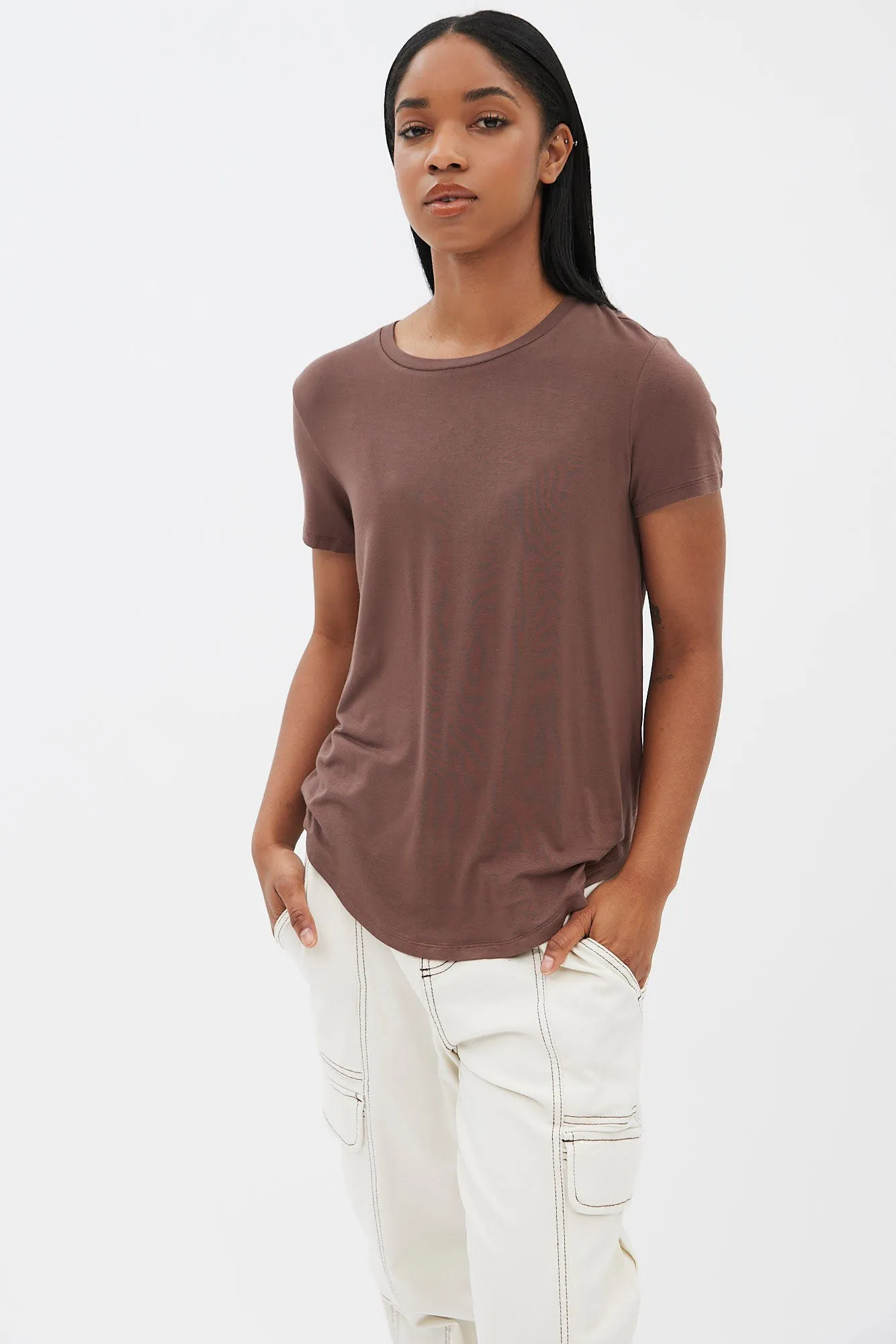 Short Sleeve Crew Neck Relaxed Tee