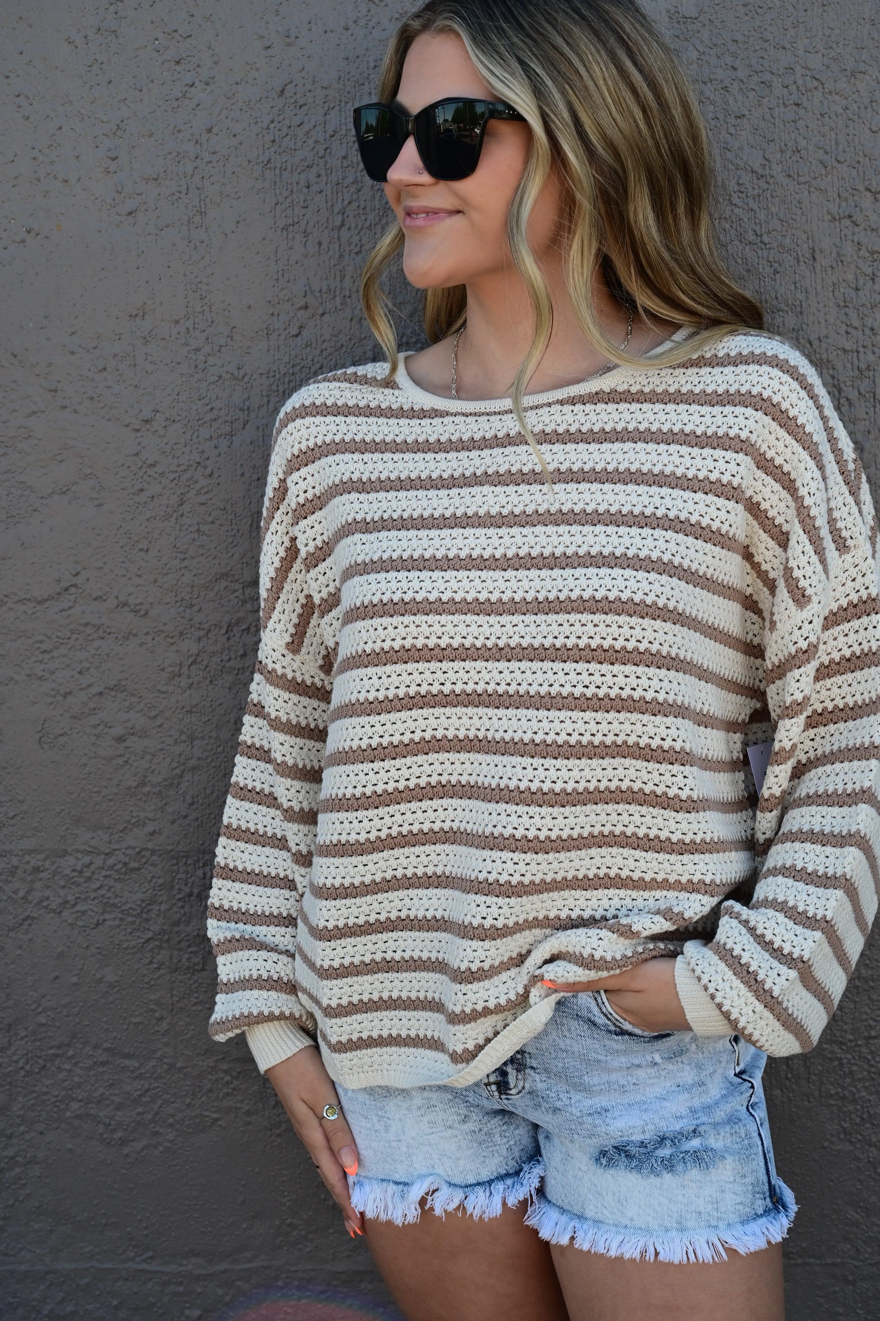 Silver Lining Sweater Top