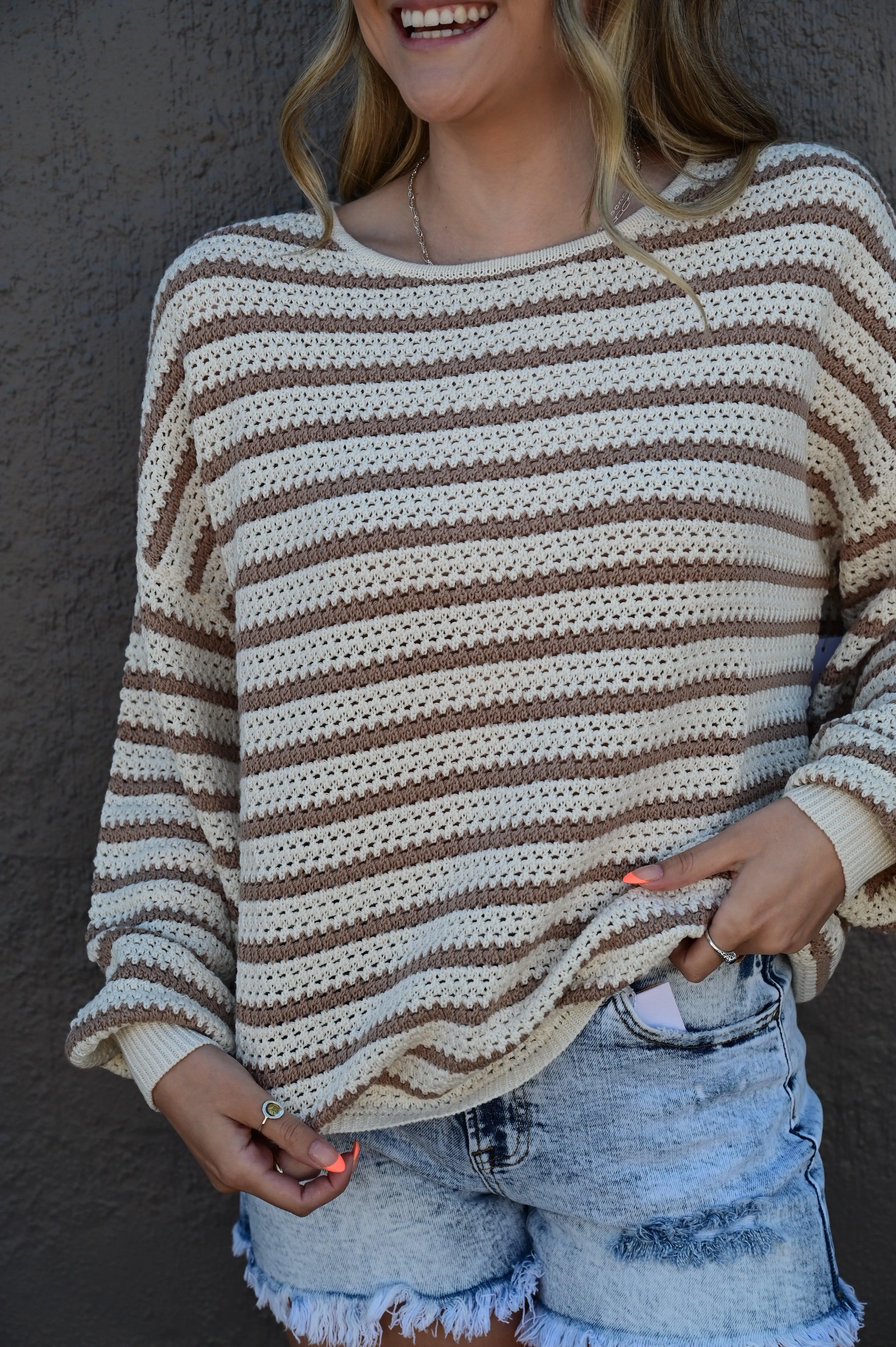 Silver Lining Sweater Top