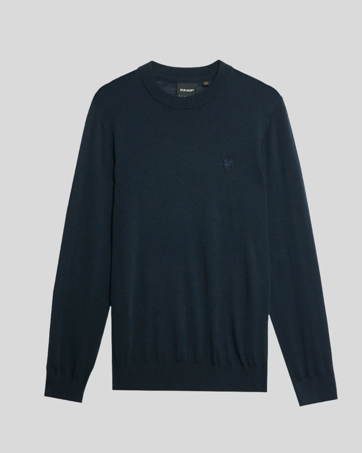 Tonal Eagle Merino Crew Neck Jumper