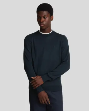 Tonal Eagle Merino Crew Neck Jumper