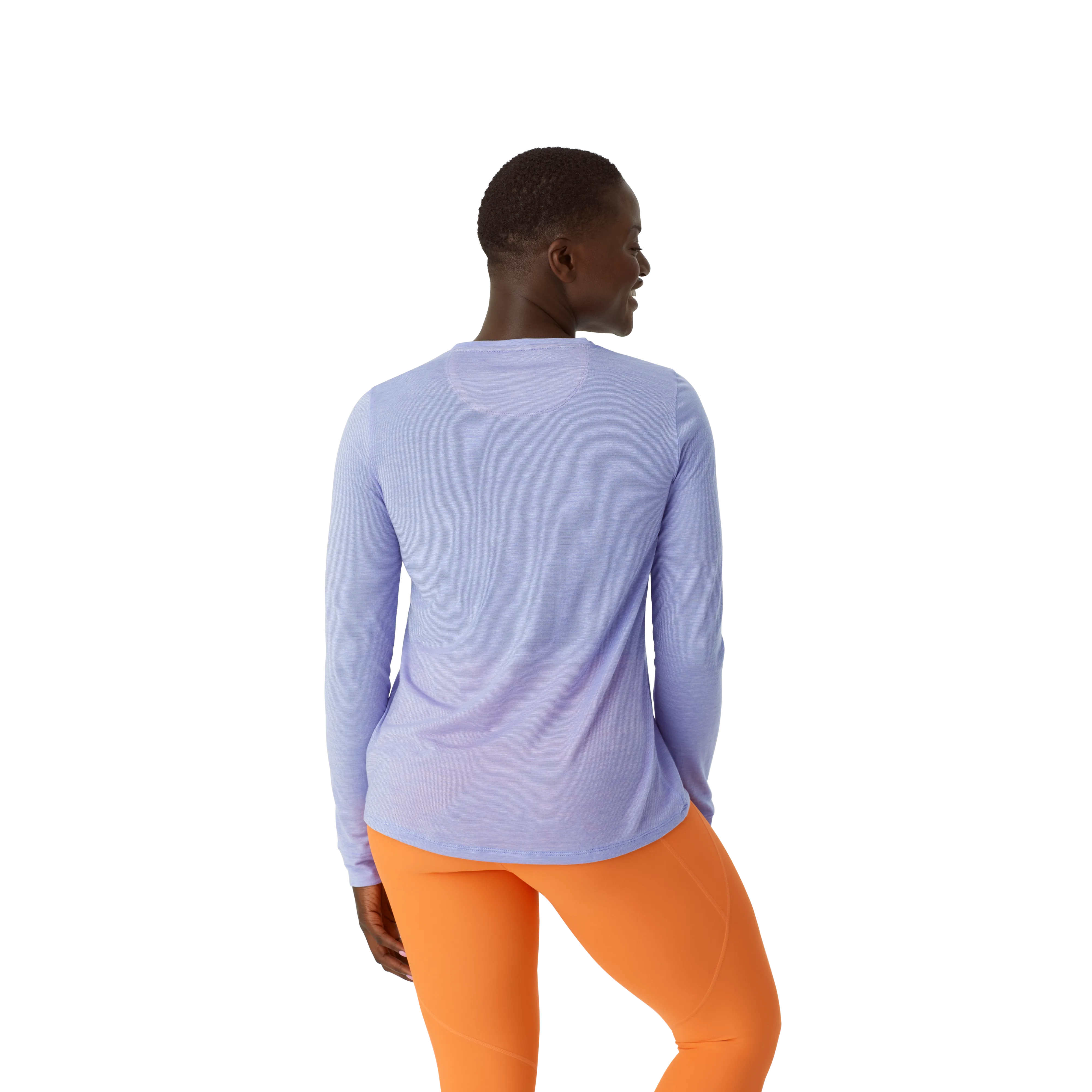 Women's Merino Wool Blend Crew Neck Long Sleeve T-Shirt