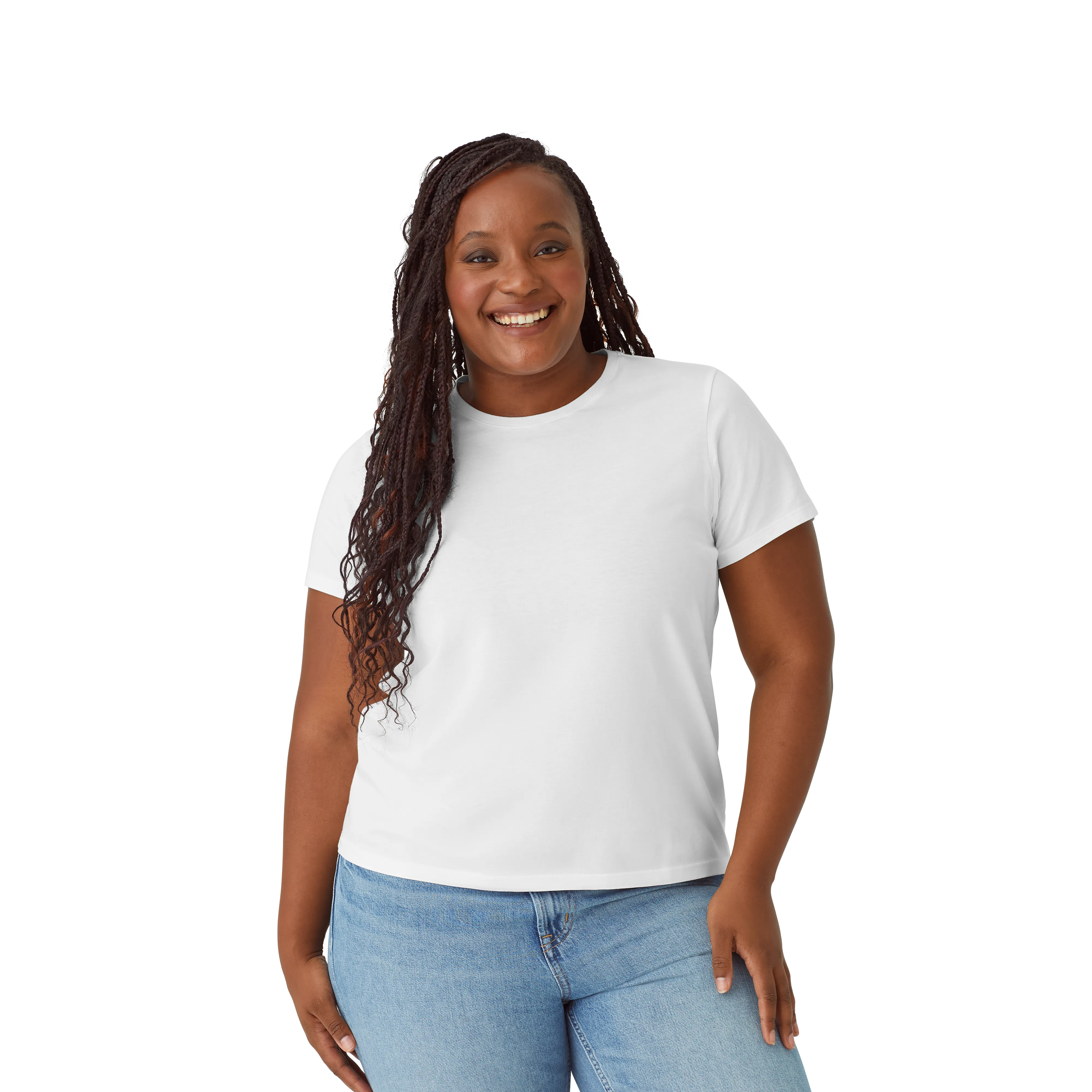 Women's Pima Cotton Crew Neck T-Shirt 3-Pack