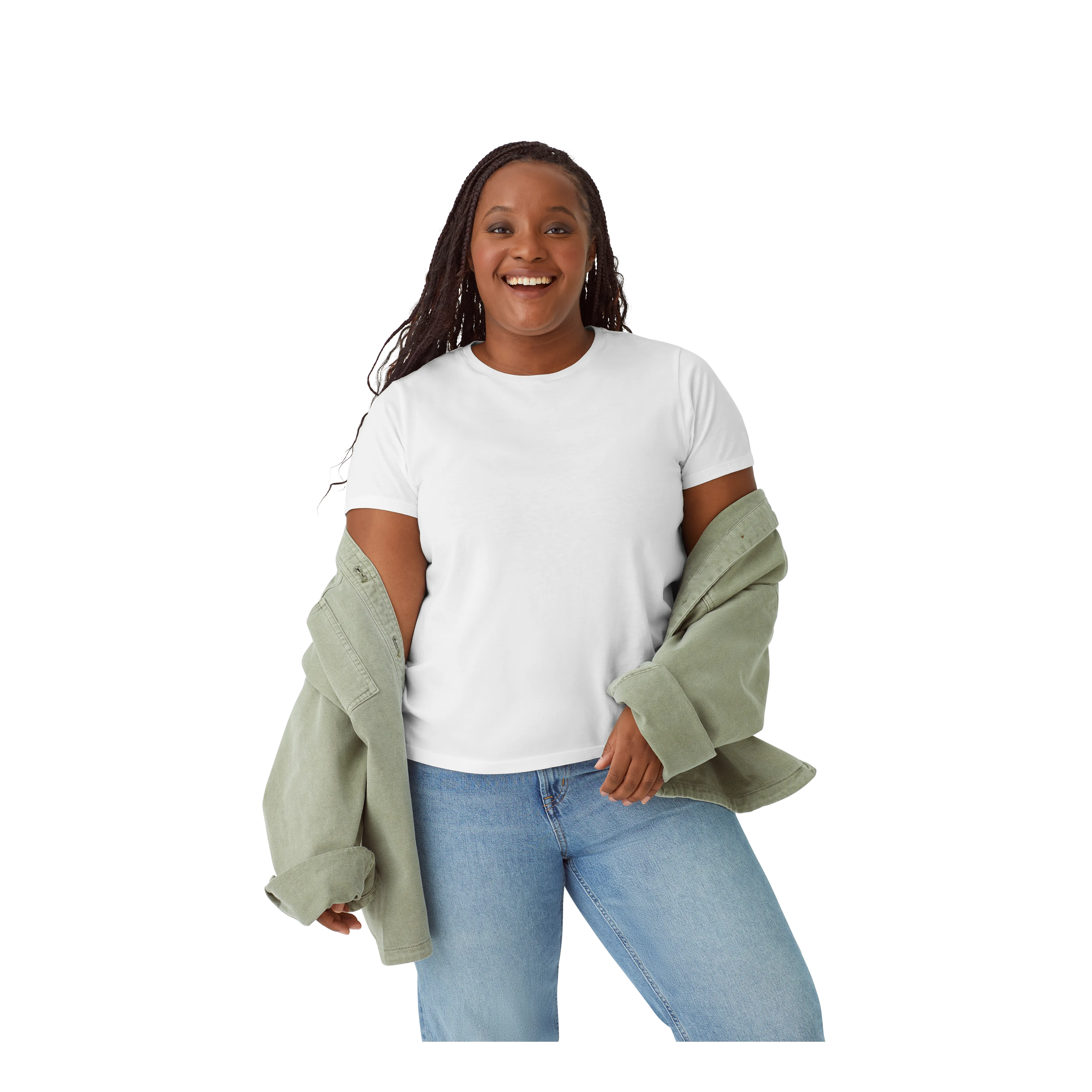 Women's Pima Cotton Crew Neck T-Shirt 3-Pack