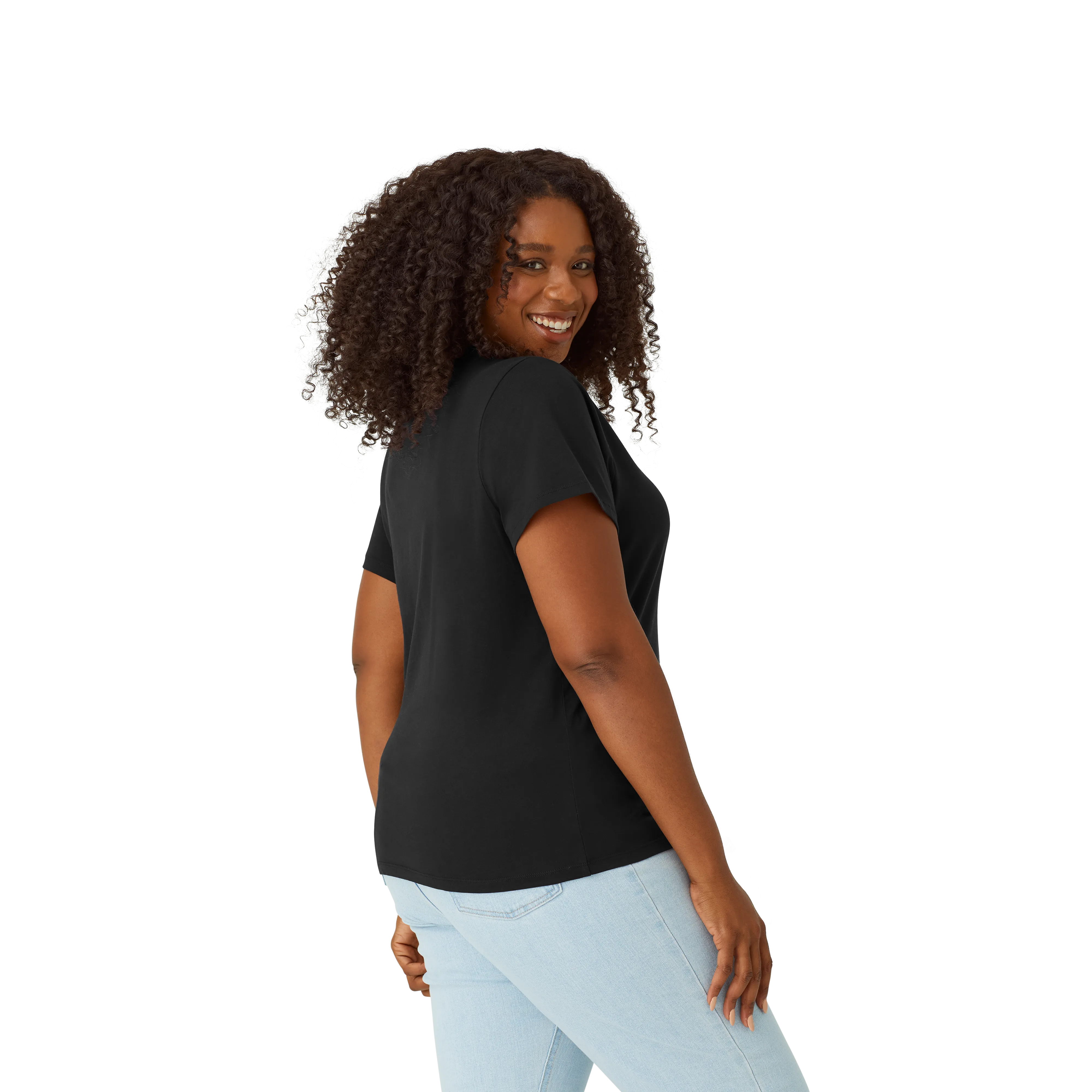 Women's Pima Cotton Crew Neck T-Shirt 3-Pack