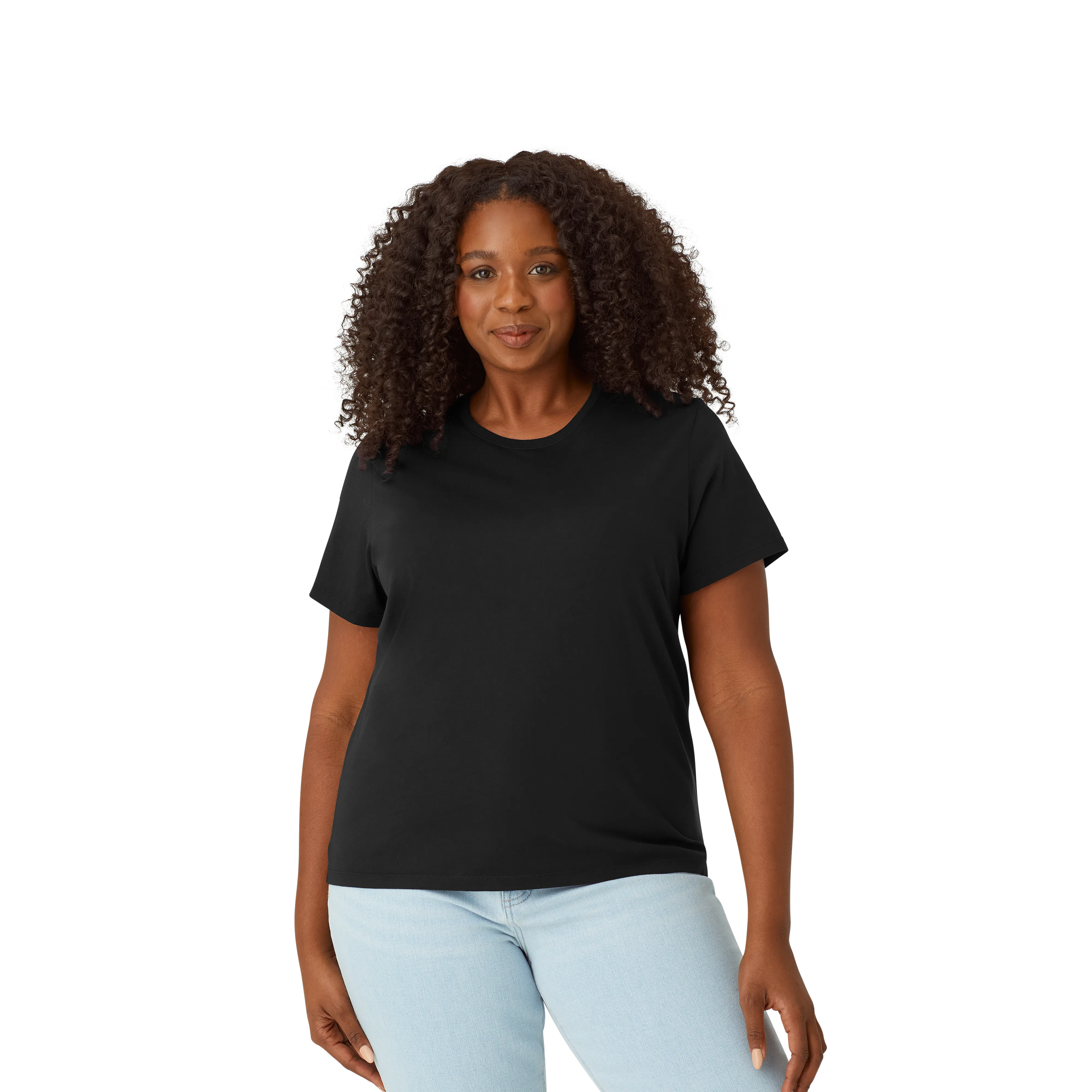 Women's Pima Cotton Crew Neck T-Shirt 3-Pack