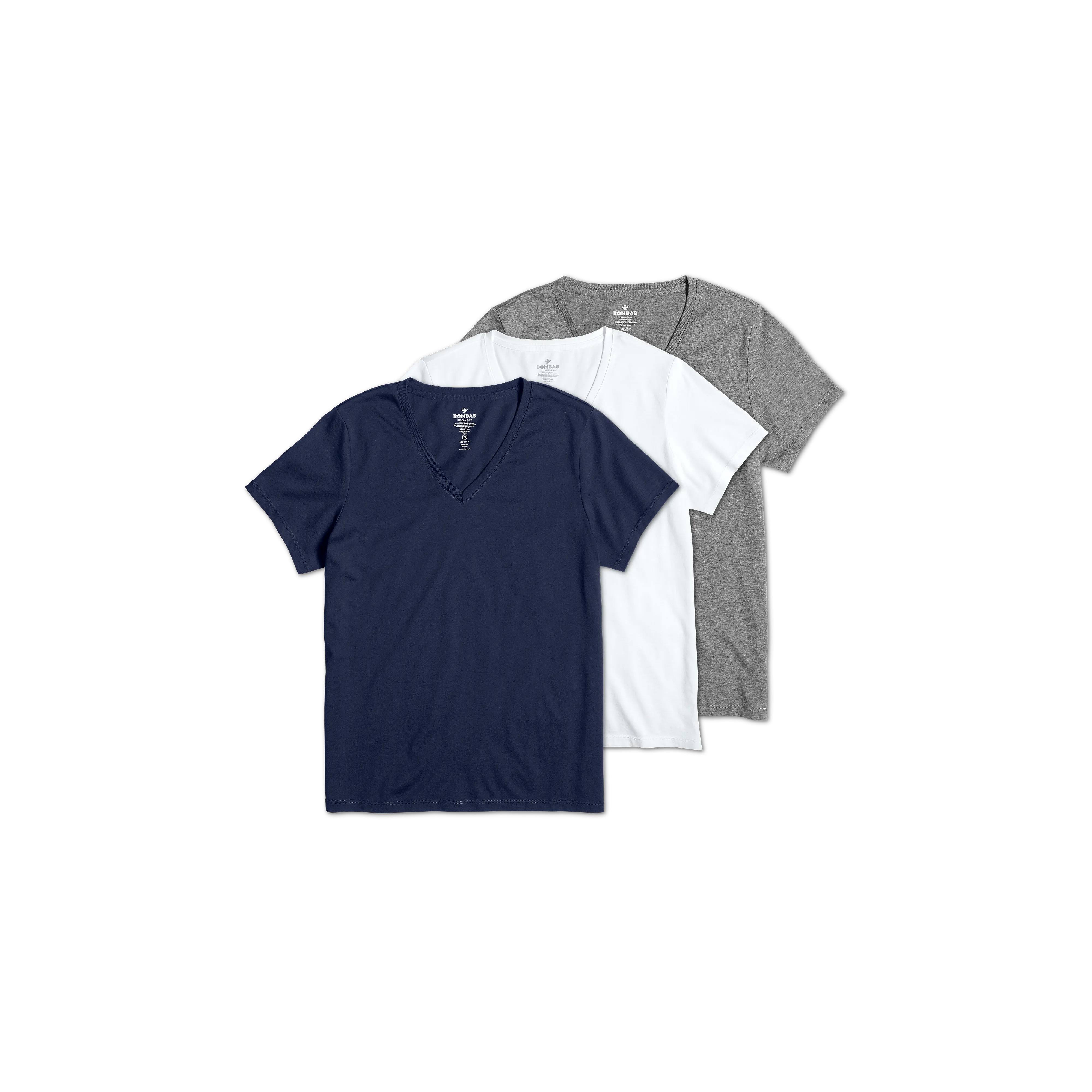 Women's Pima Cotton V-Neck T-Shirt 3-Pack