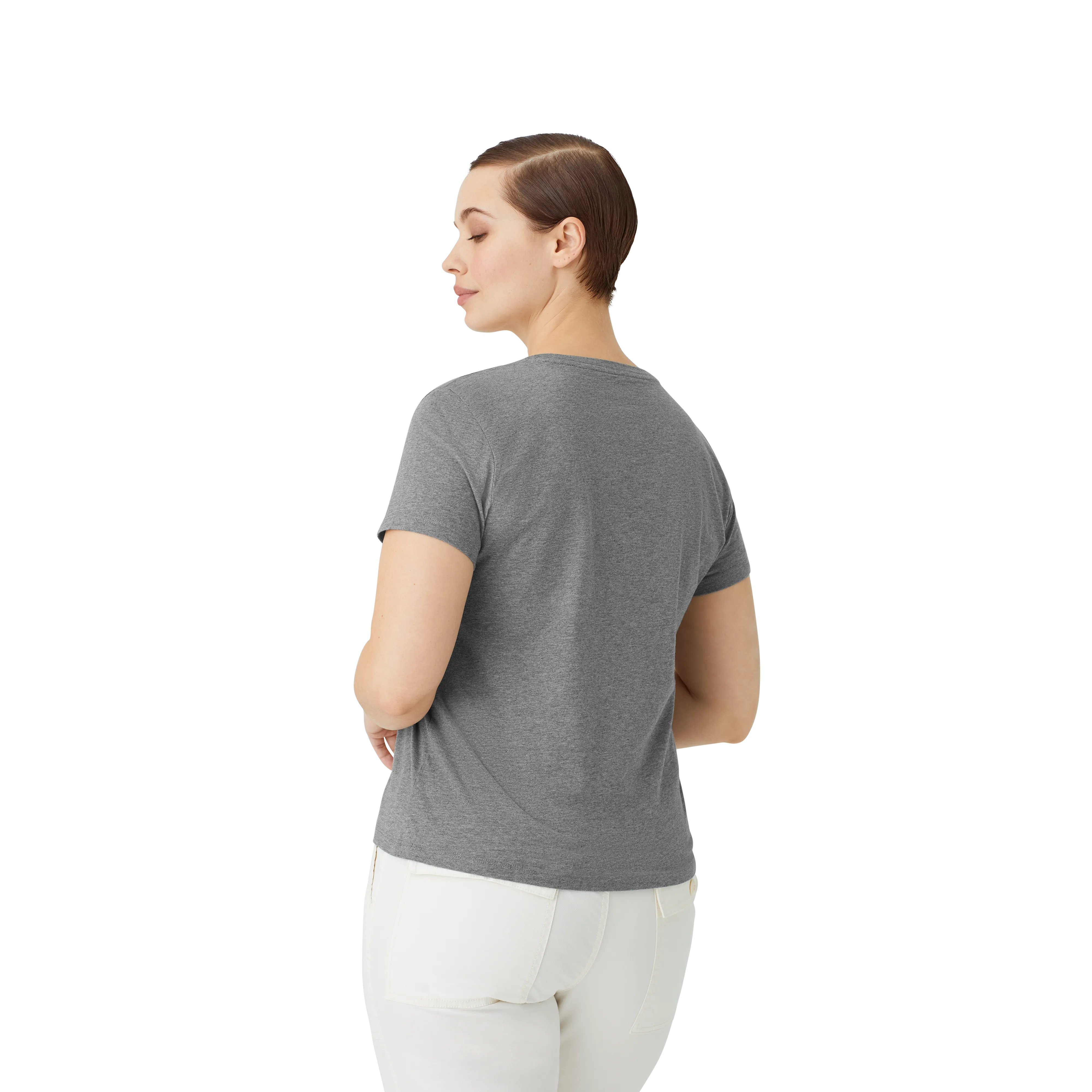 Women's Pima Cotton V-Neck T-Shirt 3-Pack